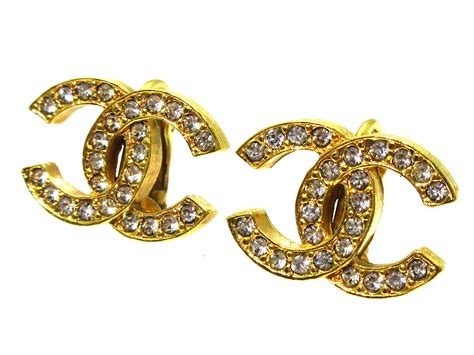 chanel cc earrings ebay|vintage chanel earrings ebay.